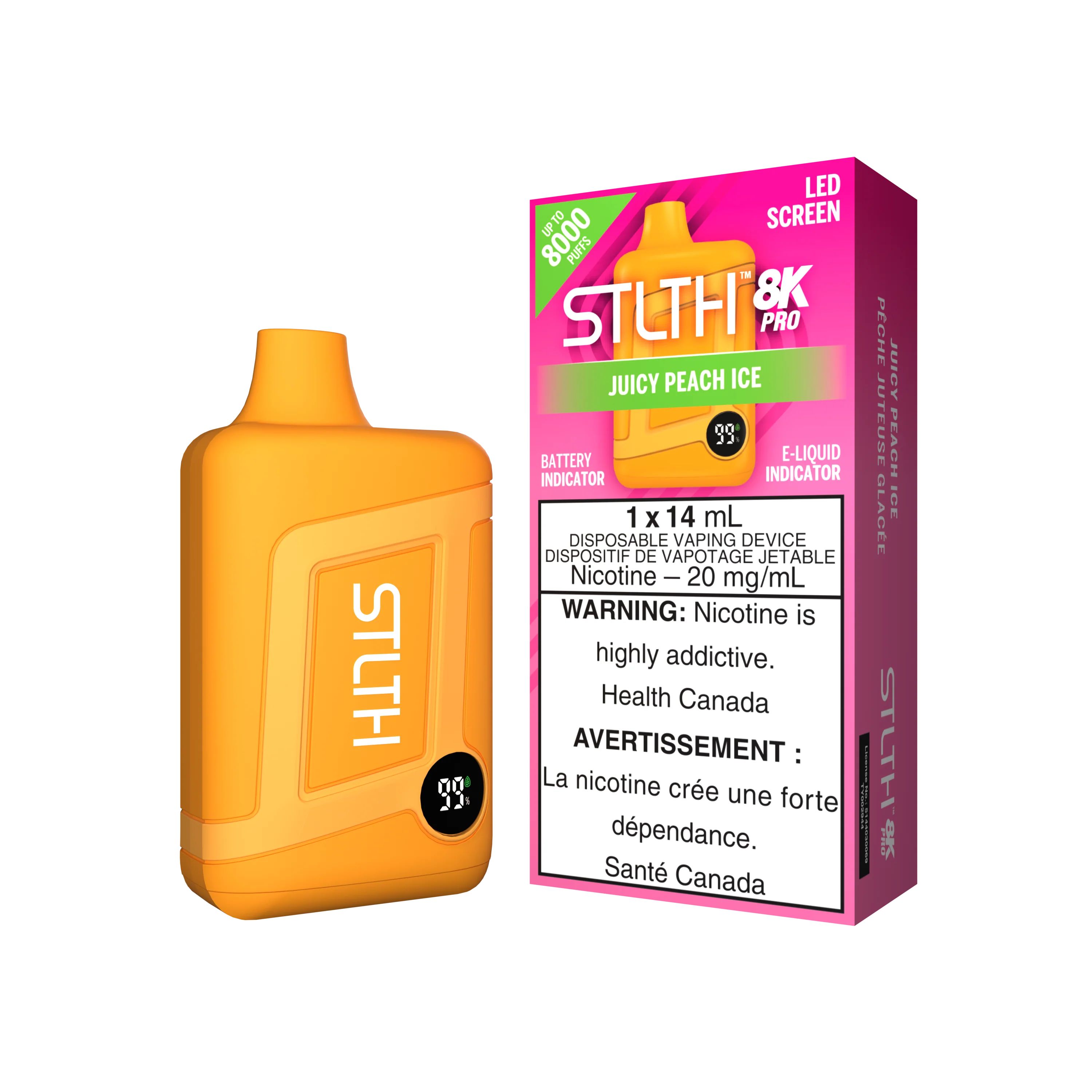 STLTH 8K PRO - Juicy Peach Ice