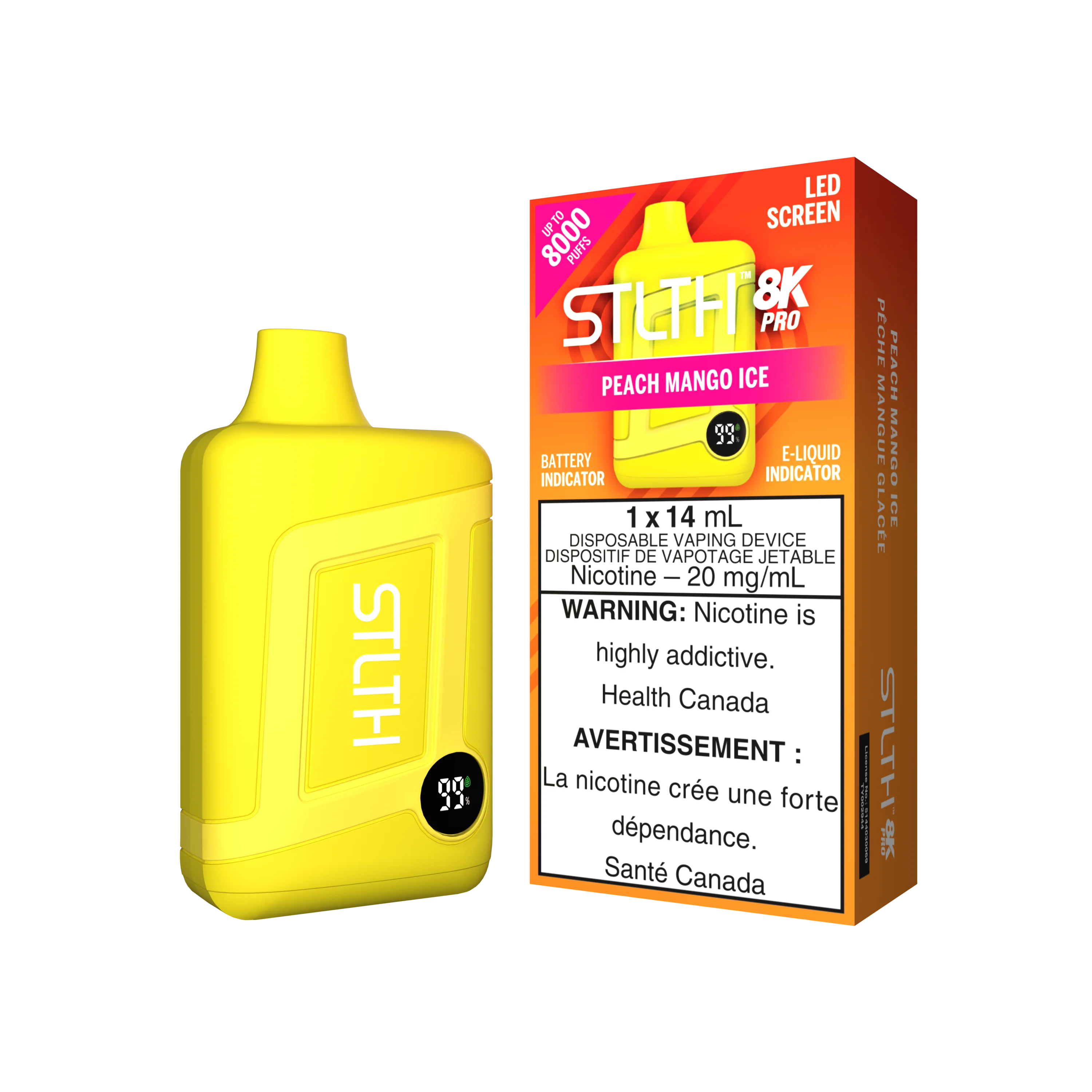 STLTH 8K PRO - Peach Mango Ice