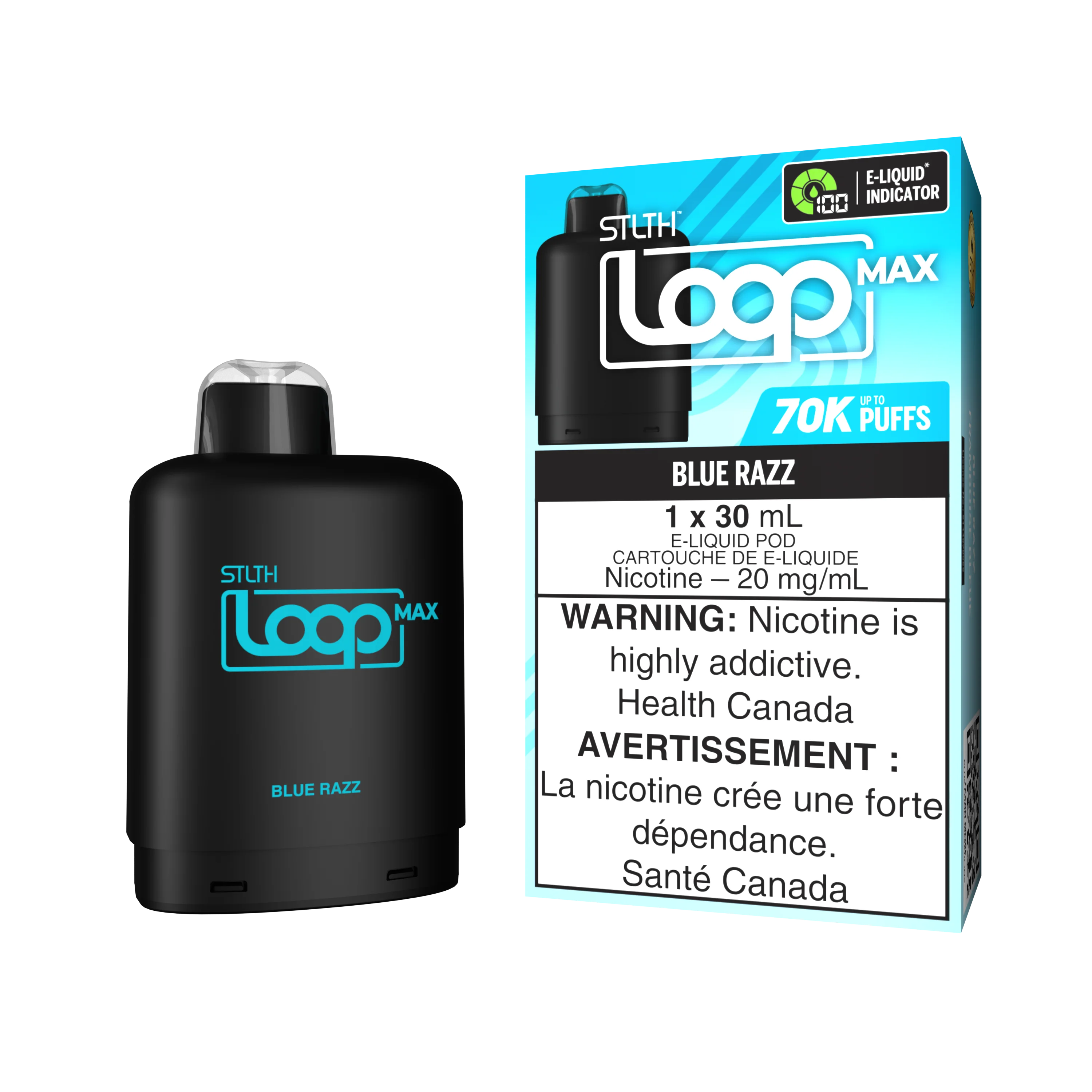 STLTH LOOP MAX Pod Pack - Blue Razz