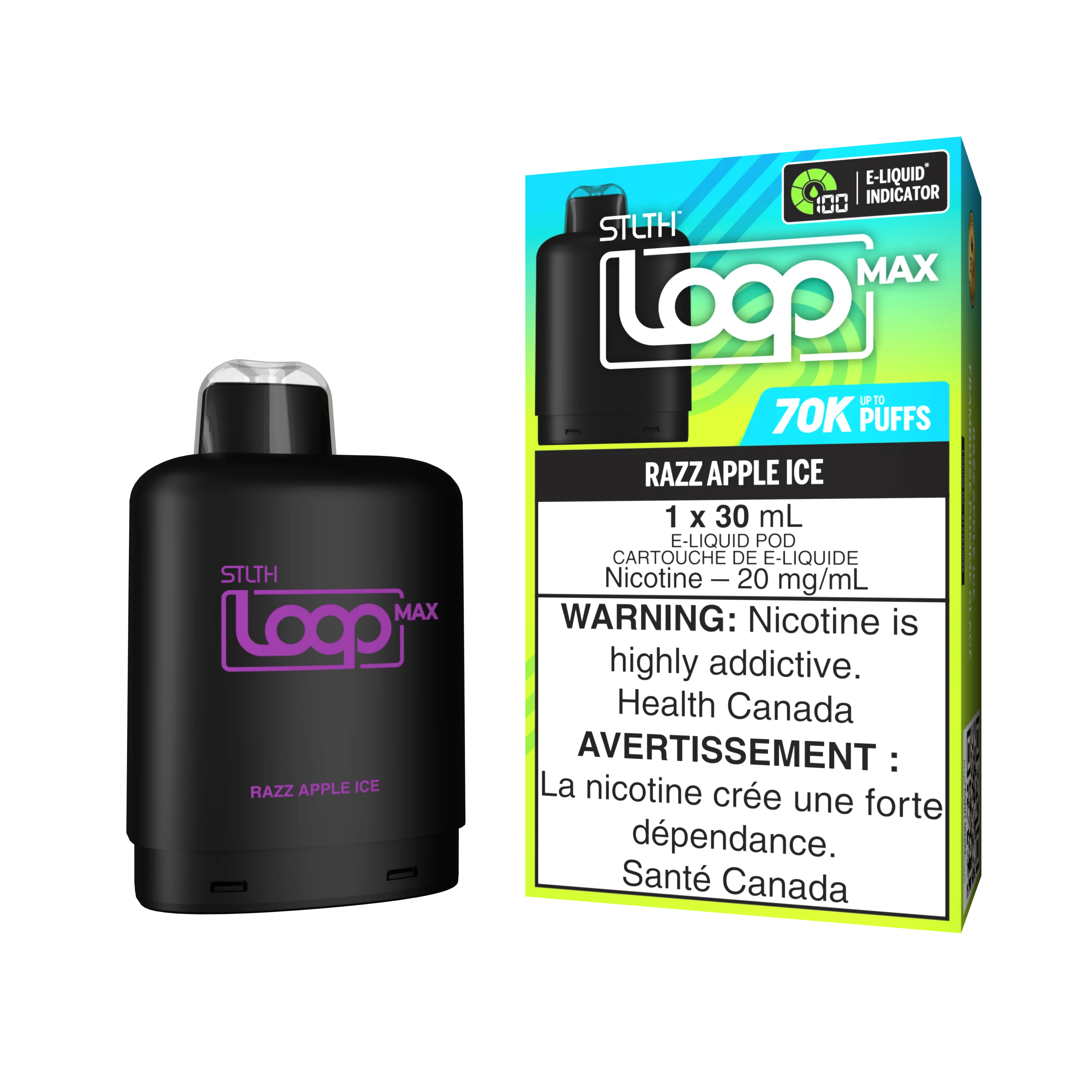 STLTH LOOP MAX Pod Pack - Razz Apple Ice