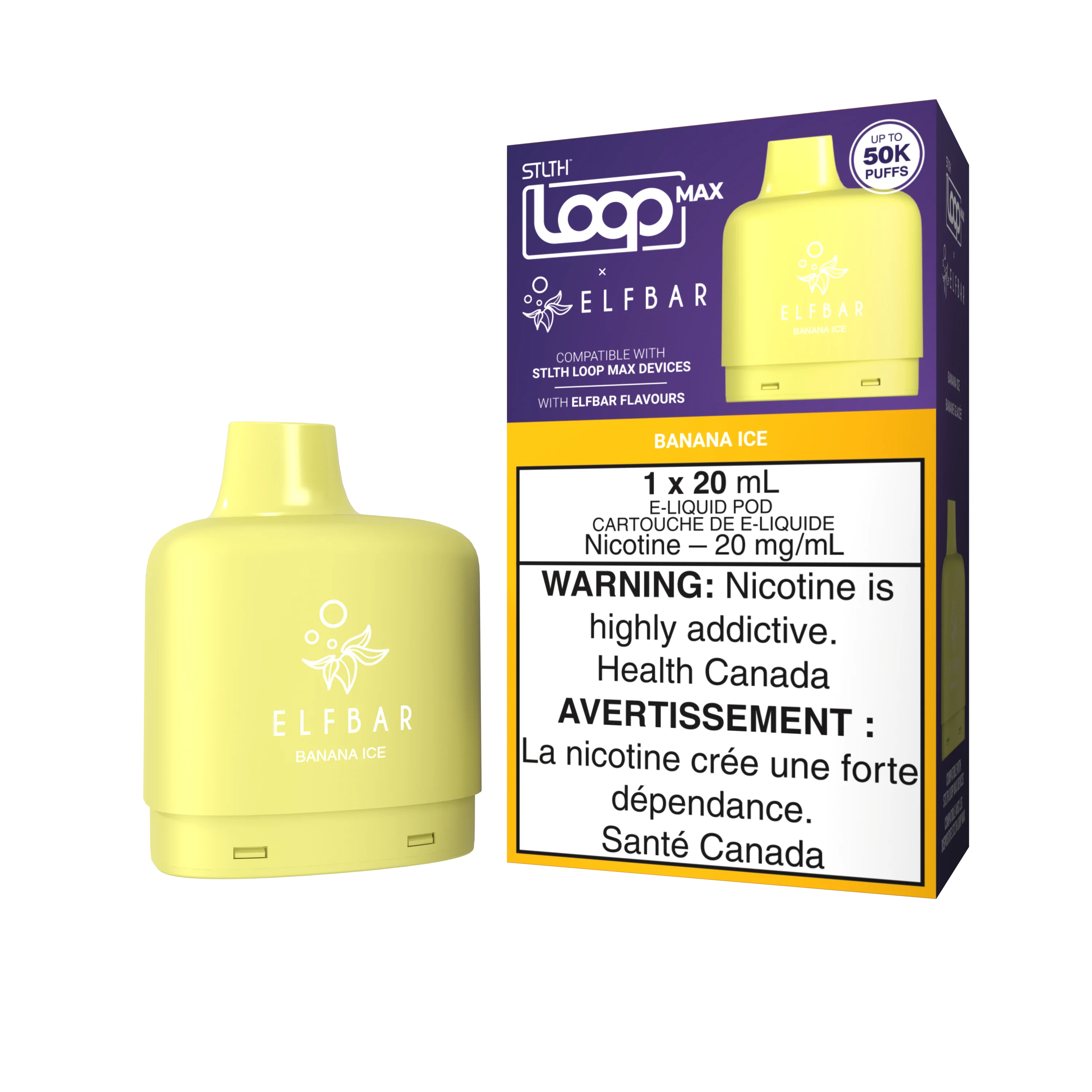STLTH LOOP MAX X ELFBAR Pod Pack - Banana Ice