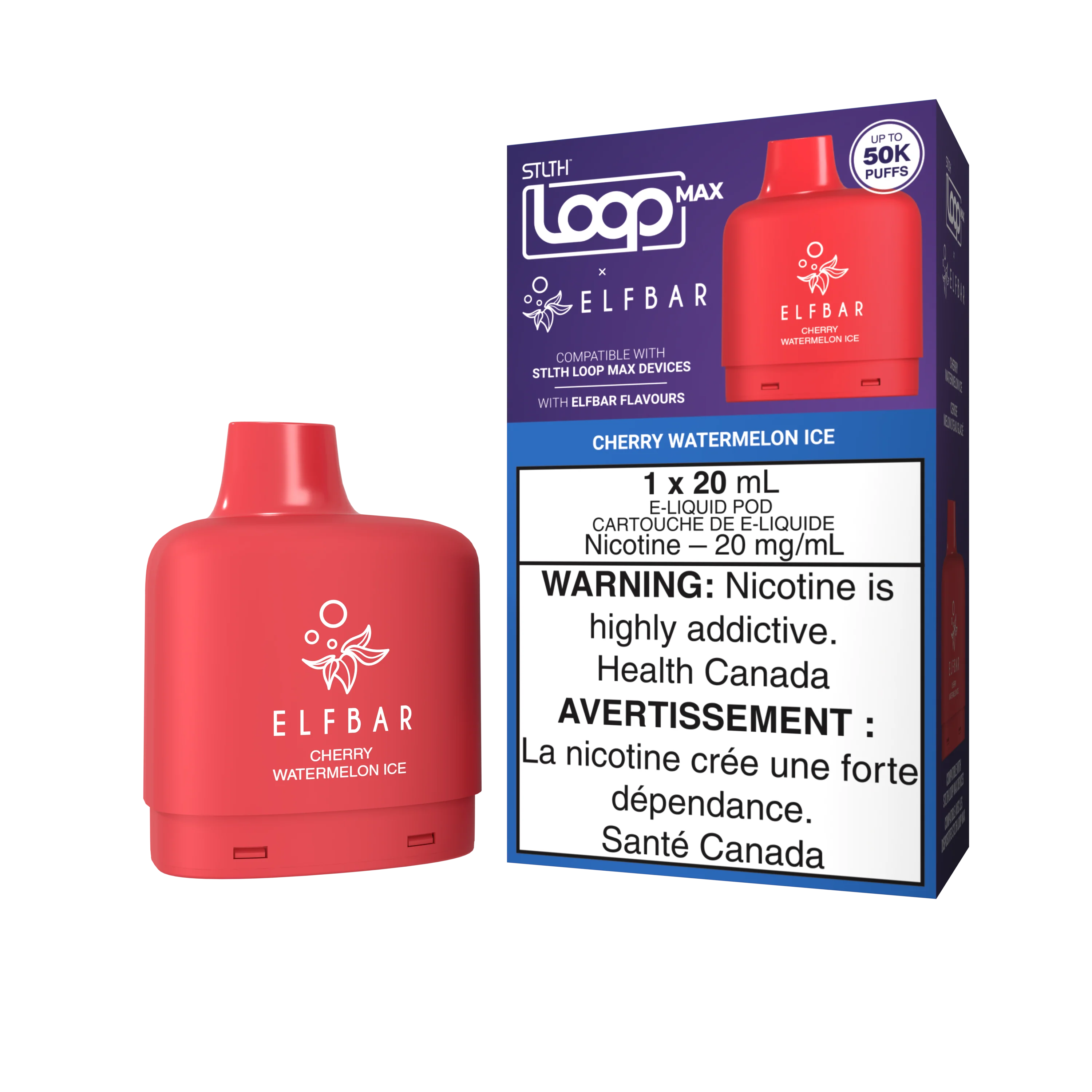 STLTH LOOP MAX X ELFBAR Pod Pack - Cherry Watermelon Ice