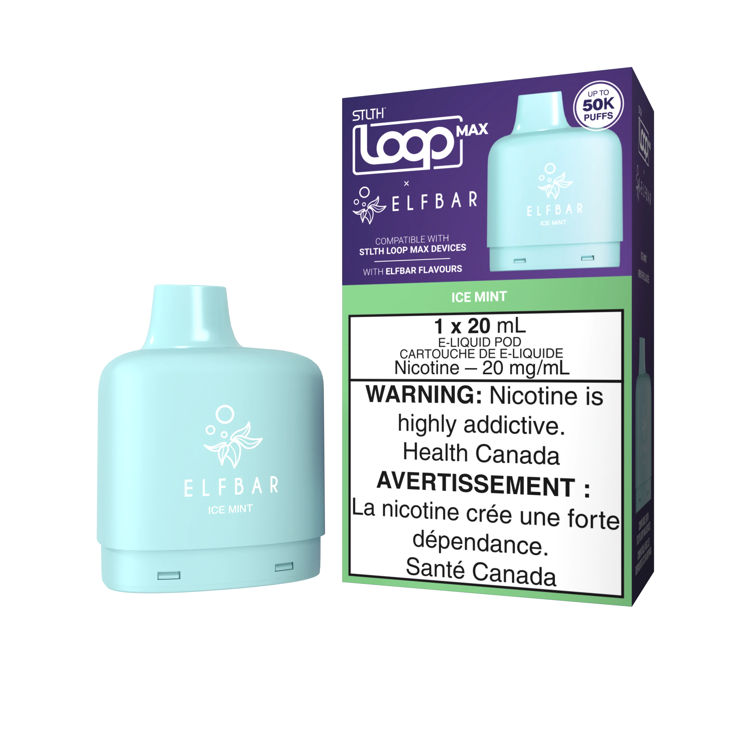 STLTH LOOP MAX X ELFBAR Pod Pack - Ice Mint