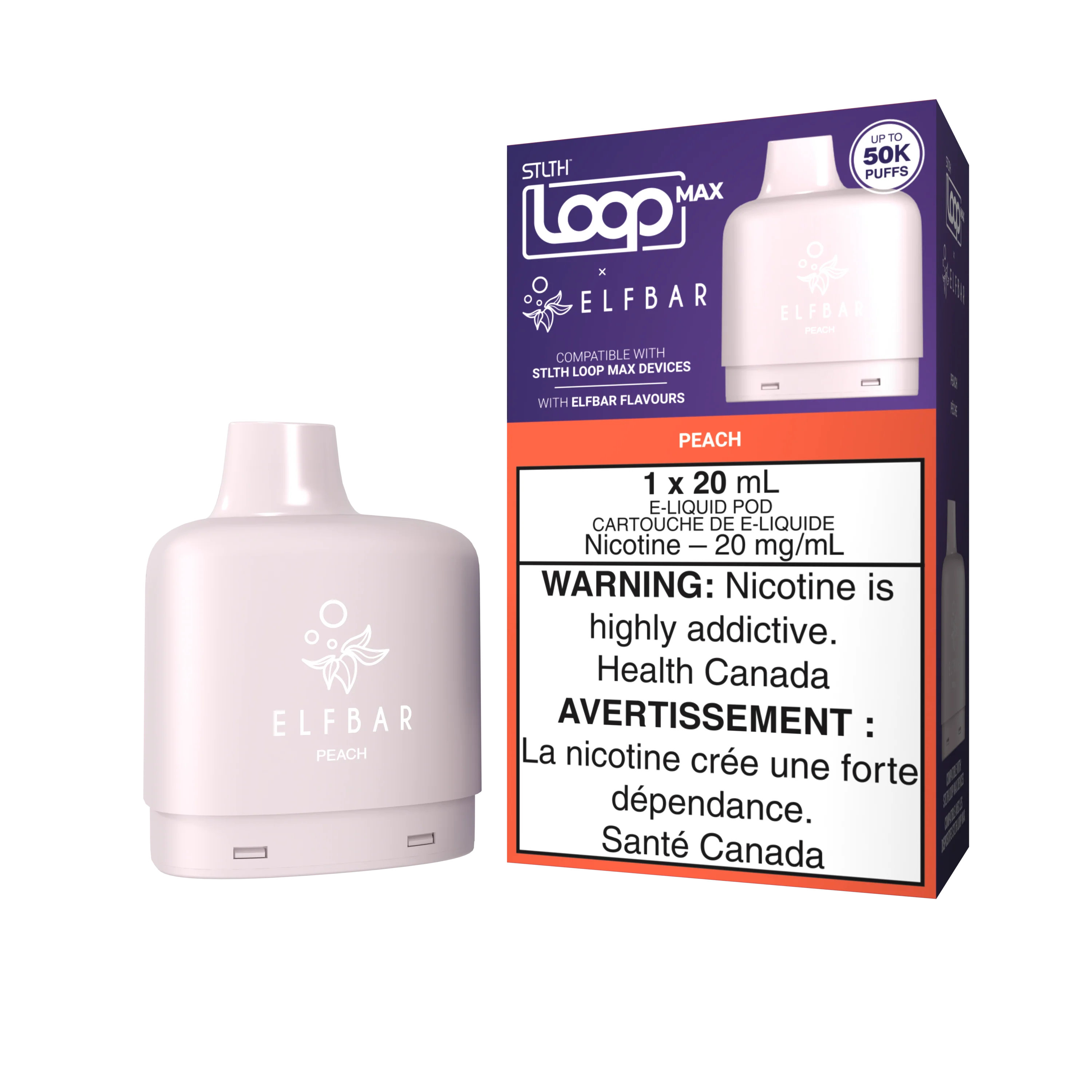 STLTH LOOP MAX X ELFBAR Pod Pack - Peach