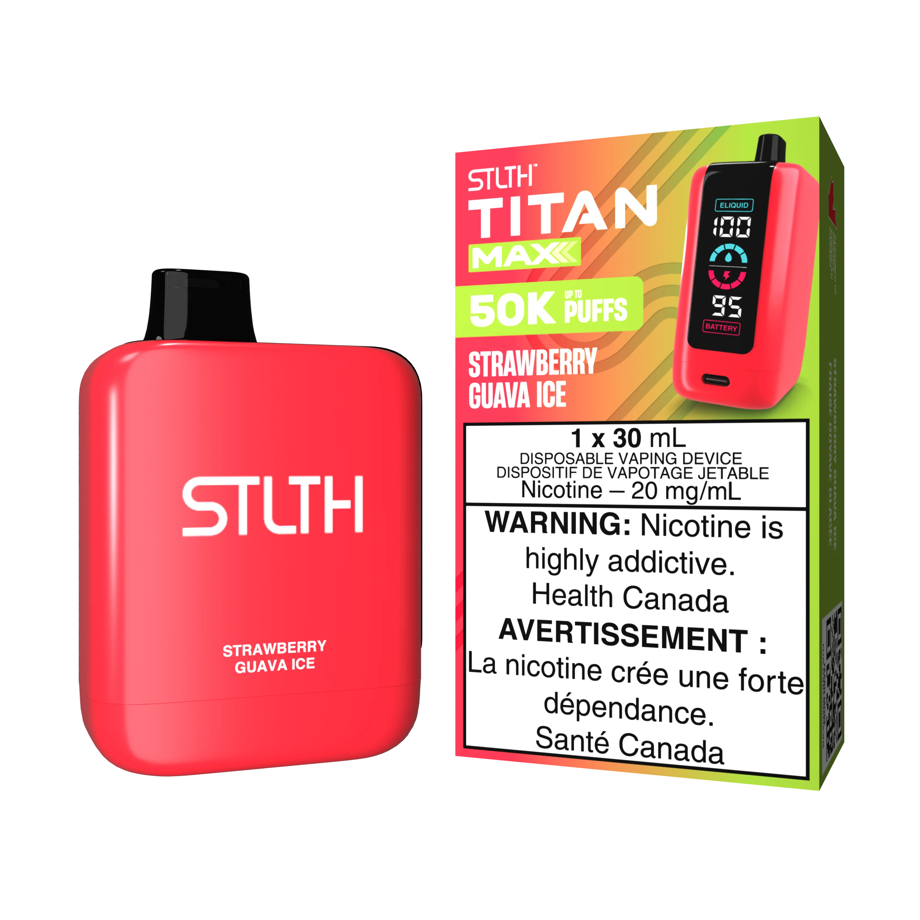 STLTH TITAN MAX - Strawberry Guava Ice