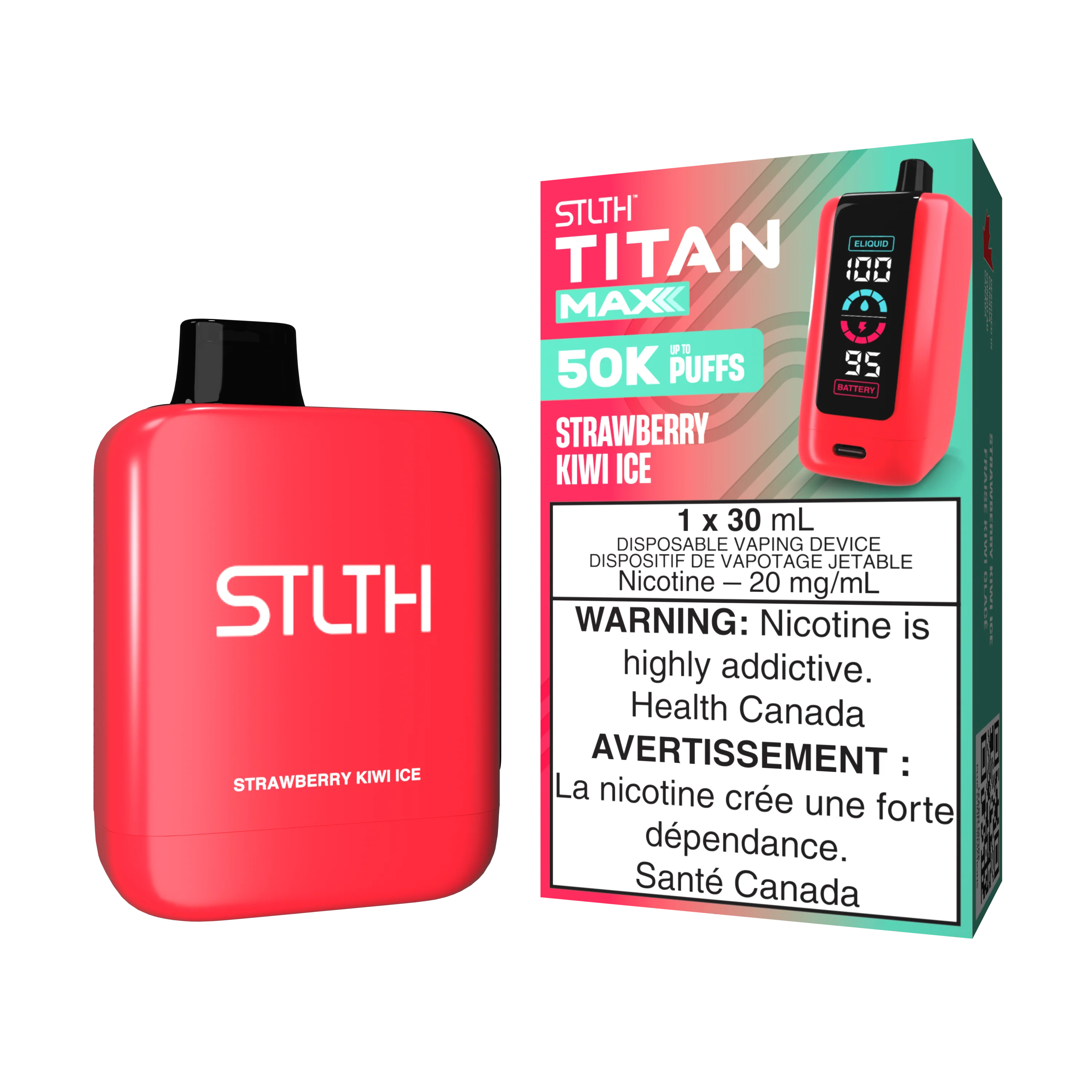 STLTH TITAN MAX - Strawberry Kiwi Ice